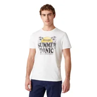 Koszulki męskie - MĘSKI T-SHIRT WRANGLER SS SUMMER TEE OFF WHITE W7ATD3737 112131362 - Wrangler - miniaturka - grafika 1