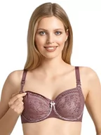 Biustonosze - Anita Biustonosz do karmienia z fiszbinami 5053, granatowy (Berry), 100H - miniaturka - grafika 1