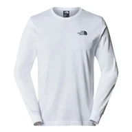 Koszulki męskie - t-shirt uomo the north face nf0a87n8 m l/s tee fn4 white - miniaturka - grafika 1
