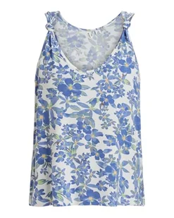 Roxy Dzianinowy top z dekoltem w serek UNDER YOUR SPELL PRINTED Young Womens White S - Koszulki i topy damskie - miniaturka - grafika 1