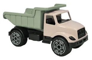 Wielka wywrotka 60 cm Ciche koła Kolor soft neutral Plasto - model lub pojazd - Samochody i pojazdy dla dzieci - miniaturka - grafika 1