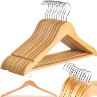 Wieszaki i stojaki - Drewniane Wieszaki Ubrania Drewniany Wieszak 10 Szt - miniaturka - grafika 1