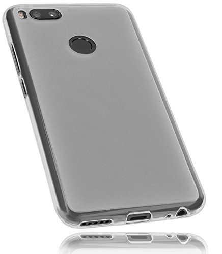 mumbi etui na telefon komórkowy kompatybilne z Xiaomi Mi A1, przezroczyste białe