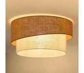 Lampy sufitowe - Brilagi - Lampa sufitowa SHINE 1xE27/15W/230V śr. 50 cm beżowa/kremowa - miniaturka - grafika 1