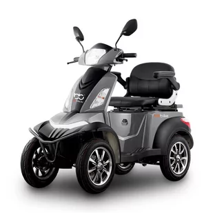 Skuter elektryczny, pojazd dla seniora BILI BIKE SHINO QUADRO -szary/czarny - Skutery - miniaturka - grafika 1
