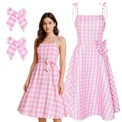 Stroje karnawałowe - Strój Kostium Przebranie Sukienka Barbie Cosplay Dla Dorosłych L/Xl 164/170 - miniaturka - grafika 1