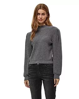 Swetry damskie - Desires Damski sweter ze stójką Dita, 8236 Grey Mel, L - grafika 1