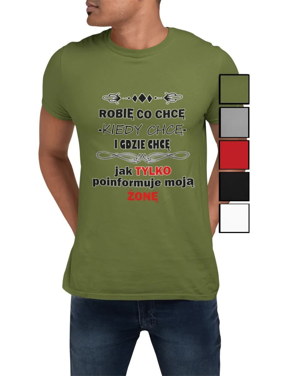 Koszulka T-Shirt Męska Prezent Dla Niego Walentynki Śmieszne Napisy - M