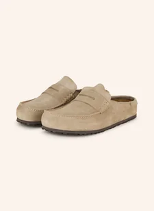 Birkenstock Klapki Typu Mules Naples Wrapped beige - Moda i Uroda OUTLET - miniaturka - grafika 1