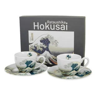 Zestaw 2 filiżanek espresso 90 ml Hokusai The Great Wave - Filiżanki - miniaturka - grafika 1