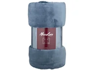 Koce - Koc poliestrowy puszysty Miss Lucy Alex 170x210 cm morski - miniaturka - grafika 1