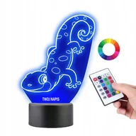 Lampy pozostałe - Lampka na Biurko Statuetka Led Jaszczurka Płaz - miniaturka - grafika 1
