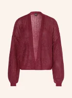 Swetry damskie - Boss Dzianinowe Wdzianko Furgovia rot - BOSS - miniaturka - grafika 1