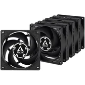 Chłodzenie procesora - Arctic Cooling WENTYLATOR ARCTIC P8 Value Pack (black/black) 80mm Pack of 5pcs ACFAN00153A - miniaturka - grafika 1