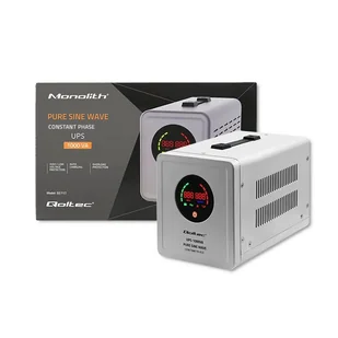 QOLTEC ZASILACZ AWARYJNY PURE SINE WAVE UPS | 1000VA | 700W | STAŁA FAZA | SZARY - Zasilacze awaryjne UPS - miniaturka - grafika 5