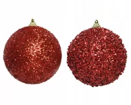 Bombki - Bombka Na Choinkę Nietłukąca Czerwona 10 Cm - miniaturka - grafika 1