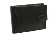 Portfele - Portfel Męski Skórzany EL FORREST Mały Skóra Bydlęca Poziomy Z Zapinką Jedno Skrzydełko 851 19 RFID CZARNY 11 x 8 x 2 [cm] - miniaturka - grafika 1