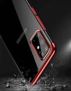 Clear Color case żelowy pokrowiec etui z metaliczną ramką Samsung Galaxy A72 4G czarny - Etui i futerały do telefonów - miniaturka - grafika 9