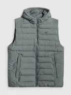 Kurtki męskie - 4F Bezrękawnik z wypełnieniem syntetycznym męski - zielony XXL - miniaturka - grafika 1