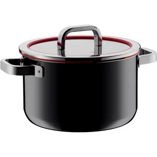 WMF Fusiontec Functional garnek 24cm, 6,4l z pokrywą, czarny 0517345290 - Garnki - miniaturka - grafika 2
