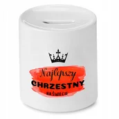 Skarbonki - DLA CHRZESTNEGO CHRZESTNEJ SKARBONKA NA PREZENT z Nadrukiem ze Zdjęciem - miniaturka - grafika 1