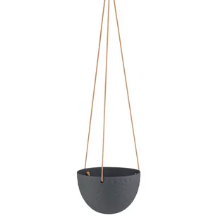 Donica LOKAI kolor czarny styl boho do wewnątrz ameliahome - FLOWERPOT/AH/LOKAI/BLACK/15,4X10 - Donice - miniaturka - grafika 1