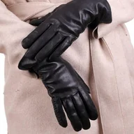 Rękawiczki - Damskie Rękawiczki skórzane ocieplane 'miś' RKW12-S rozm.S - miniaturka - grafika 1