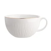 Filiżanki - Filiżanka Jumbo 300 ml złota linia porcelanowa beżowy - miniaturka - grafika 1