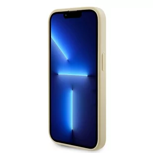 Guess GUHMP15XPSAHMCB iPhone 15 Pro Max 6.7" złoty/gold hardcase Saffiano MagSafe - Etui i futerały do telefonów - miniaturka - grafika 5