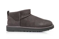 Botki damskie - Botki damskie Ugg Classic Ultra Mini 1116109-GREY 38 - miniaturka - grafika 1