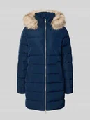 Płaszcze męskie - Płaszcz puchowy o kroju slim fit z odpinanym obszyciem z imitacji futra - miniaturka - grafika 1