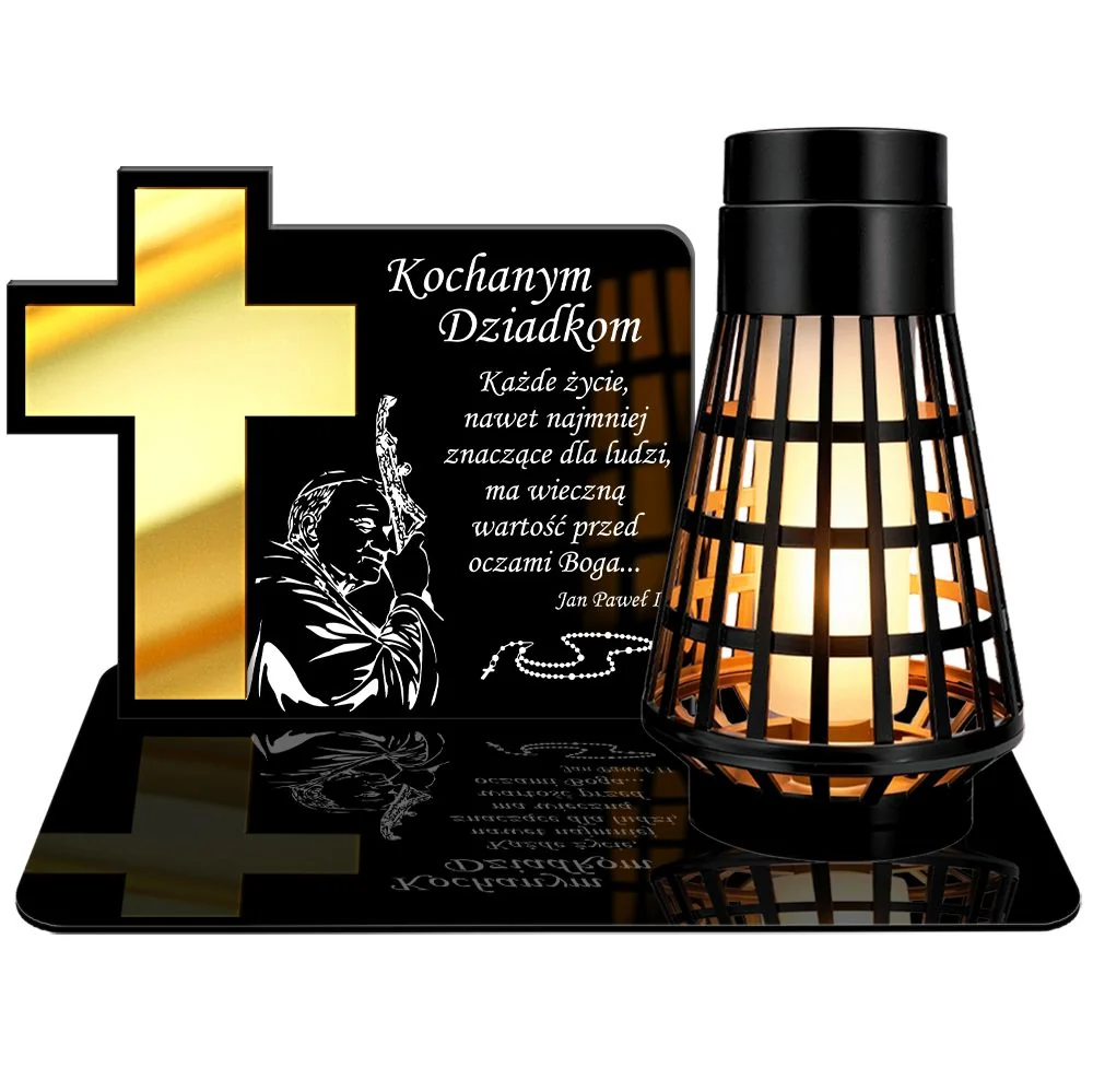 WIECZNY ZNICZ SOLARNY LED DLA MAMY NA GRÓB CMENTARZ EFEKT PŁOMIENIA