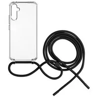 Etui i futerały do telefonów - Fixed Obudowa Pure Neck s Samsung Galaxy A34 5G FIXPUN-1086-BK przezroczysty - miniaturka - grafika 1