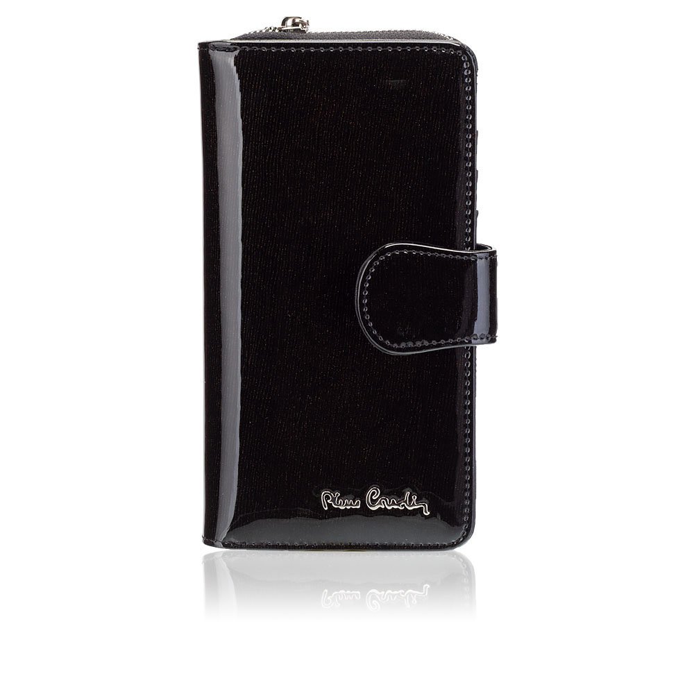 Portfel Damski Pierre Cardin Lakierowany na Zatrzask 05 LINE 116 - czarny