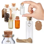 Prace ręczne dla dzieci - Buteleczki Próbówki szklane z korkiem 1SZT Butelka do dekoracji 11ml - miniaturka - grafika 1
