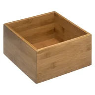 Gadżety do domu - 5five Simple Smart Organizer do przechowywania kwadratowy schowek bambus 18x18x9,5 cm 150733 - miniaturka - grafika 1