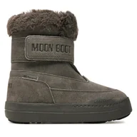 Buty dla chłopców - Śniegowce Moon Boot Junior Park Dtrap Boot Suede 80D3440040 Szary - miniaturka - grafika 1