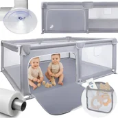 Łóżeczka i kojce - Kojec Składany Dziecięcy Suchy Basen Plac Zabaw dla Dziecka KIVO 120x180 cm - miniaturka - grafika 1