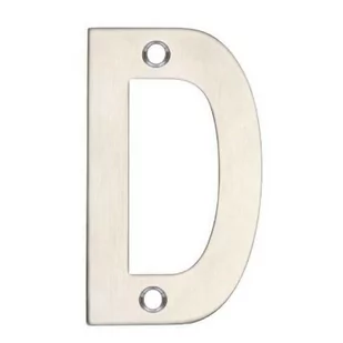 Litera "D" matowa ze stali nierdzewnej, angielskiej firmy - ZOO Hardware. - Zabezpieczenia dla dzieci - miniaturka - grafika 1