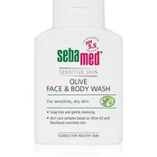 Kosmetyki do mycia twarzy - Sebamed Wash delikatna emulsja myjąca do twarzy i ciała z olejem z oliwek 200 ml - miniaturka - grafika 1