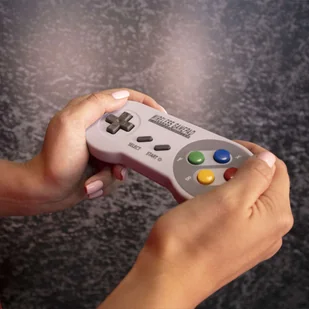 Bezprzewodowy Kontroler Gamepad Retro Alogy do PC macOS Android Szary - Kontrolery gier na PC - miniaturka - grafika 2