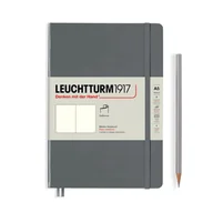 Notesy i bloczki - Notatnik Leuchtturm1917 Medium A5, miękka oprawa, gładki, antracytowy - miniaturka - grafika 1