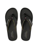 Klapki i japonki męskie - Tommy Hilfiger Japonki Padded Comfort Hilfiger B Sandal FM0FM05440 Czarny - miniaturka - grafika 1