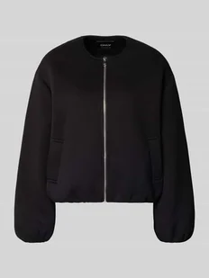 Bluza rozpinana o kroju comfort fit z obniżonymi ramionami - Bluzy damskie - miniaturka - grafika 1