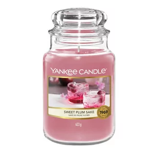 Yankee Candle Sweet Plum Sake Słoik duży 623g | 1632335E - Świece - miniaturka - grafika 1