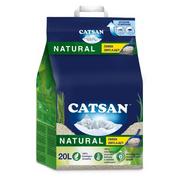 Żwirek dla kotów - Catsan CATSAN Natural 20l zbrylający żwirek dla kota 49071-uniw - miniaturka - grafika 1