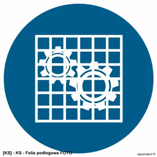SIGNPROJECT GJ027 - Nakaz stosowania osłony 350x350 - Tablice BHP - miniaturka - grafika 1