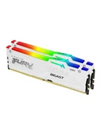 Pamięci RAM - kingston Pamięć DDR5 Fury Beast RGB 32GB2*16GB/6000 CL36 EXPO biała KF560C36BWE2AK2-32 - miniaturka - grafika 1