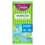 Folia, papier śniadaniowy, serwetki - Gosia Politan Woreczki do lodu Shaked Down, lód kruszony, 960 kostek - miniaturka - grafika 1