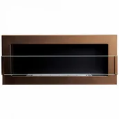 Biokominki - Biokominek 900x400mm Globmetal brązowy z szybą kod: 001.06.009.01 + Sprawdź na SuperWnetrze.pl - miniaturka - grafika 1